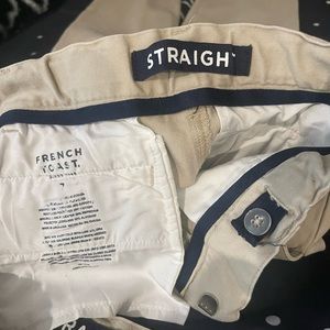 Boys khaki school uniform pants, size 7 with adjustable waist